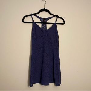 Victoria’s Secret lace slip, navy blue